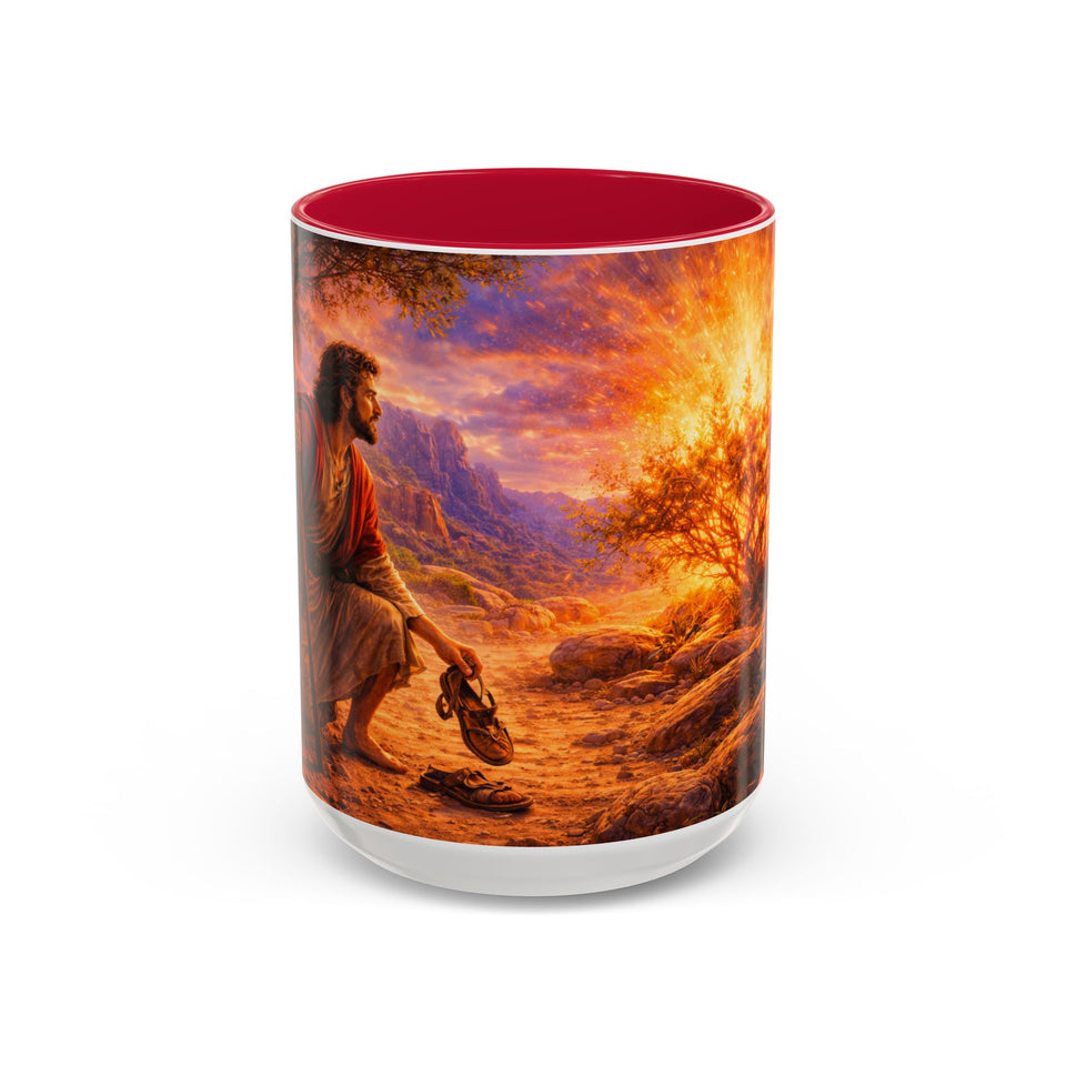 BSM18  Moses at the Burning Bush Mug