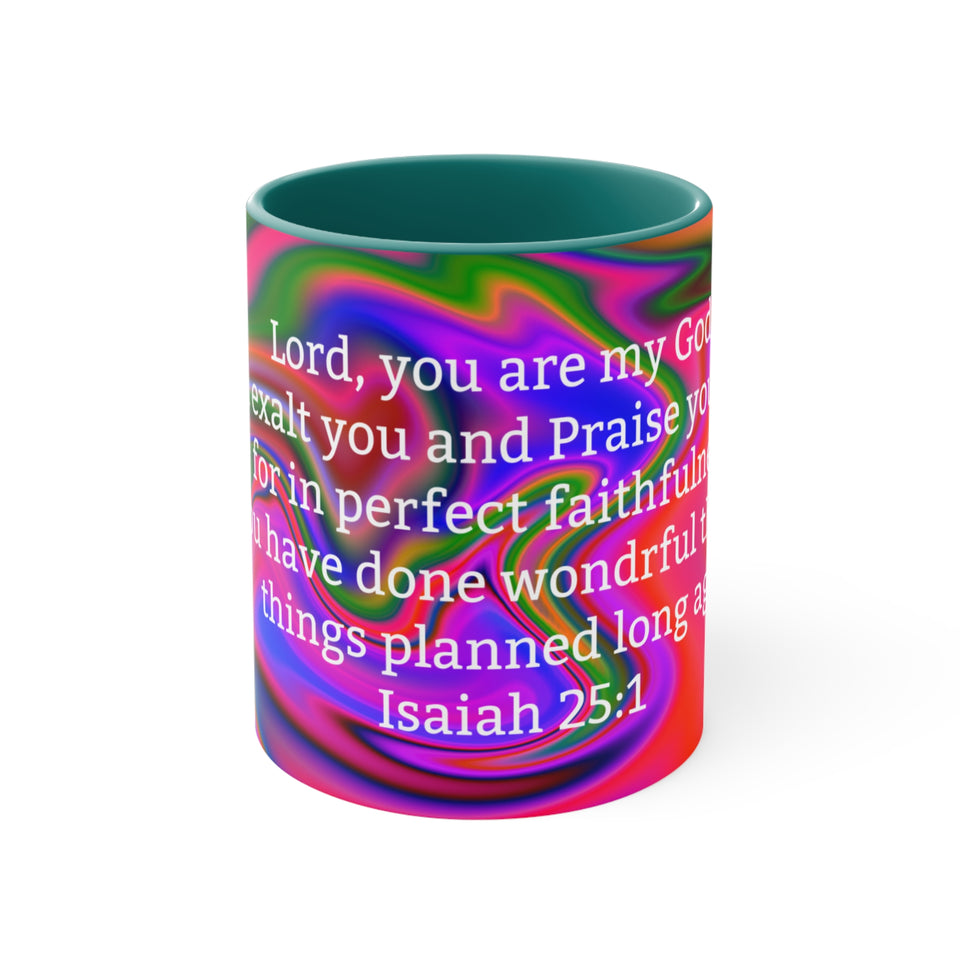 47CMSM  Colorful Marble Isaish 25:1 Mug