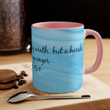 20CMSM  Colorful Marble Proverbs 15:1 Mug