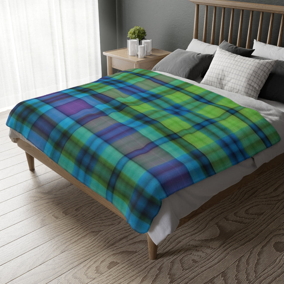 20CB  Colorful Plaid Blanket