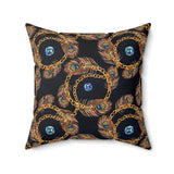 41PCF  Peacock Feather Pillow