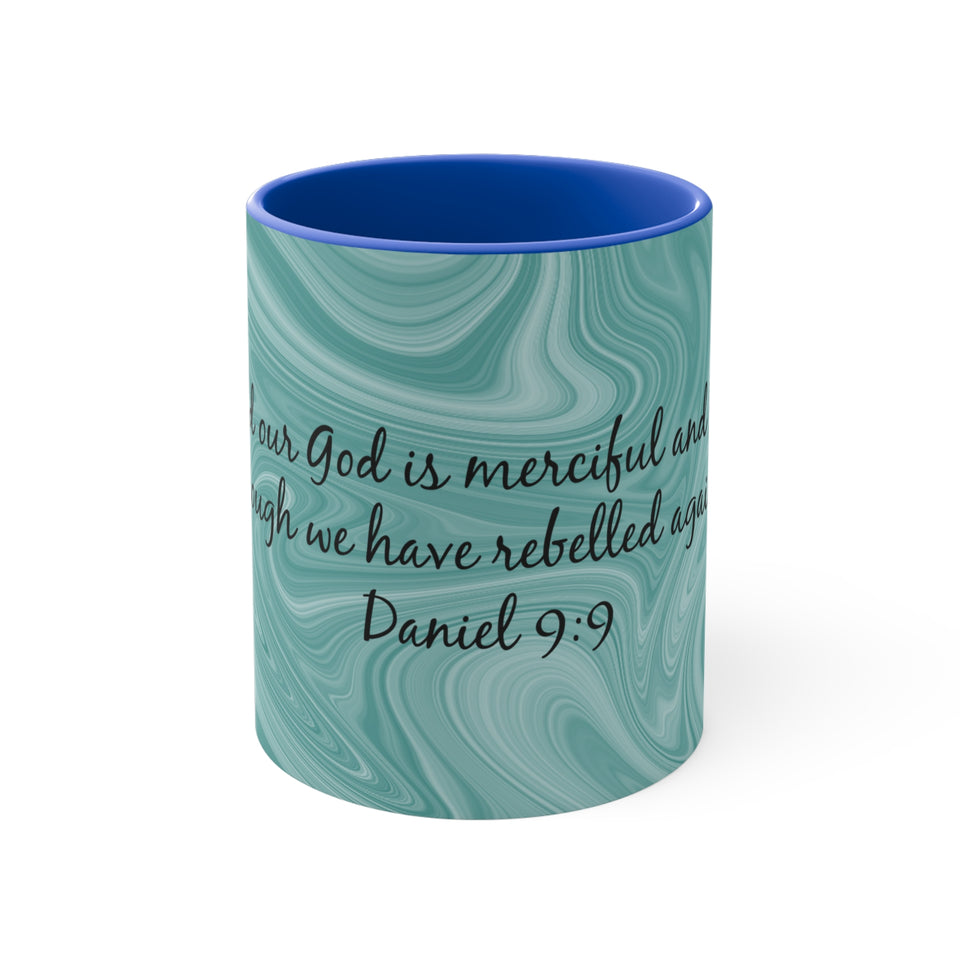 13CMSM  Colorful Marble Daniel 9:9 Mug