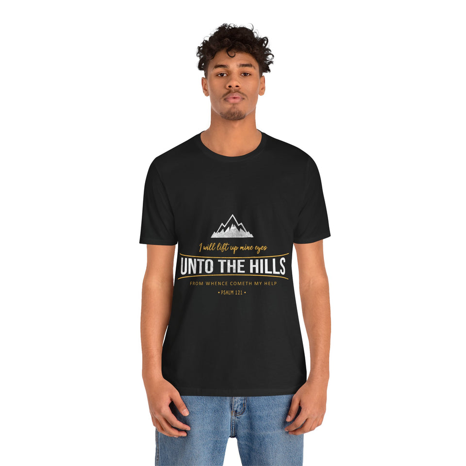 26CTS   Unisex Christian t shirt Unto the Hills
