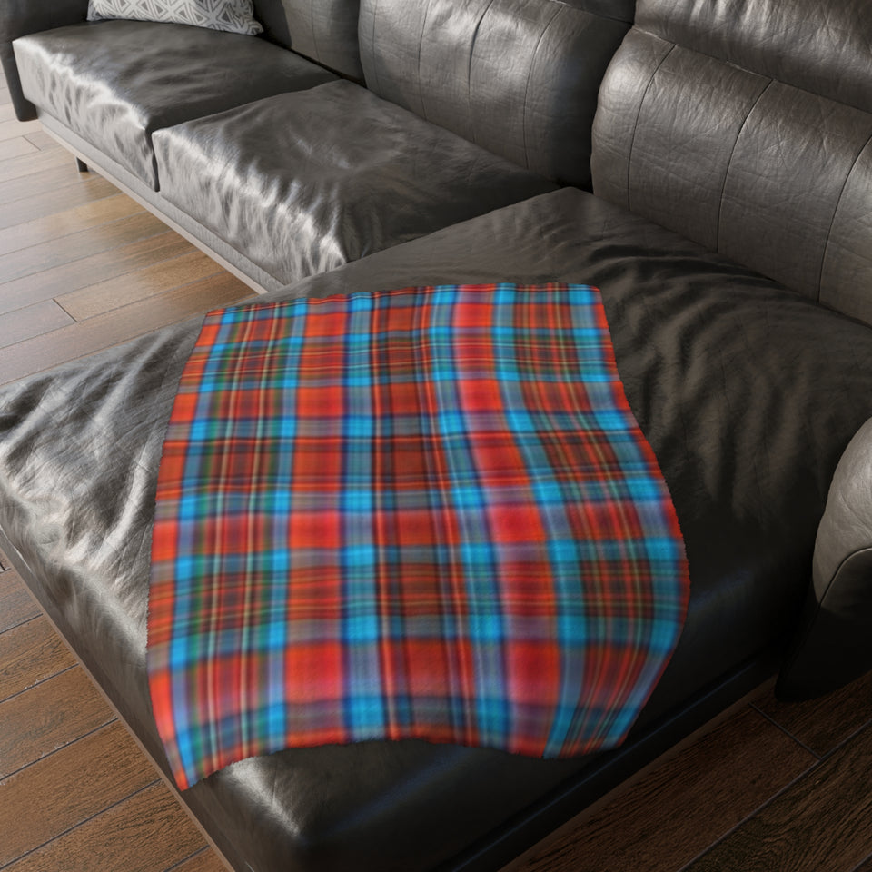 61CB  Colorful Plaid Blanket