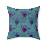 3PCF  Peacock Feather Pillow