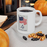 1FSM  US Flag Stamp Mug