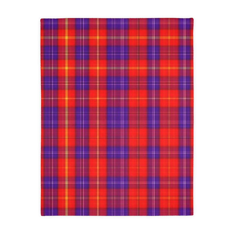 34CB  Colorful Plaid Blanket