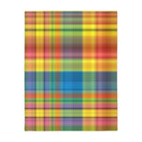 69CB  Colorful Plaid Blanket