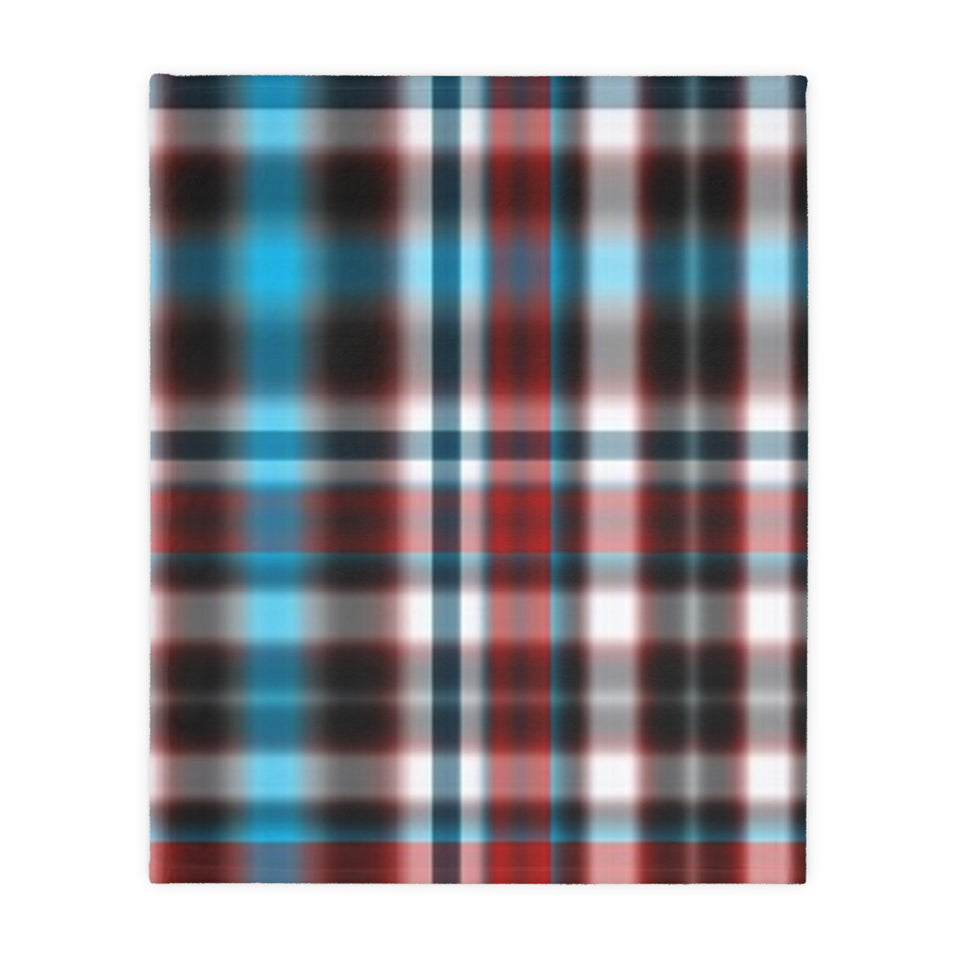 54CB  Colorful Plaid Blanket