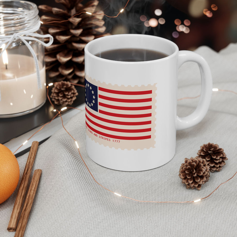 3FSM  US Flag Stamp Mug