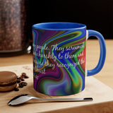 82CMSM  Colorful Marble Luke 4:41 Mug