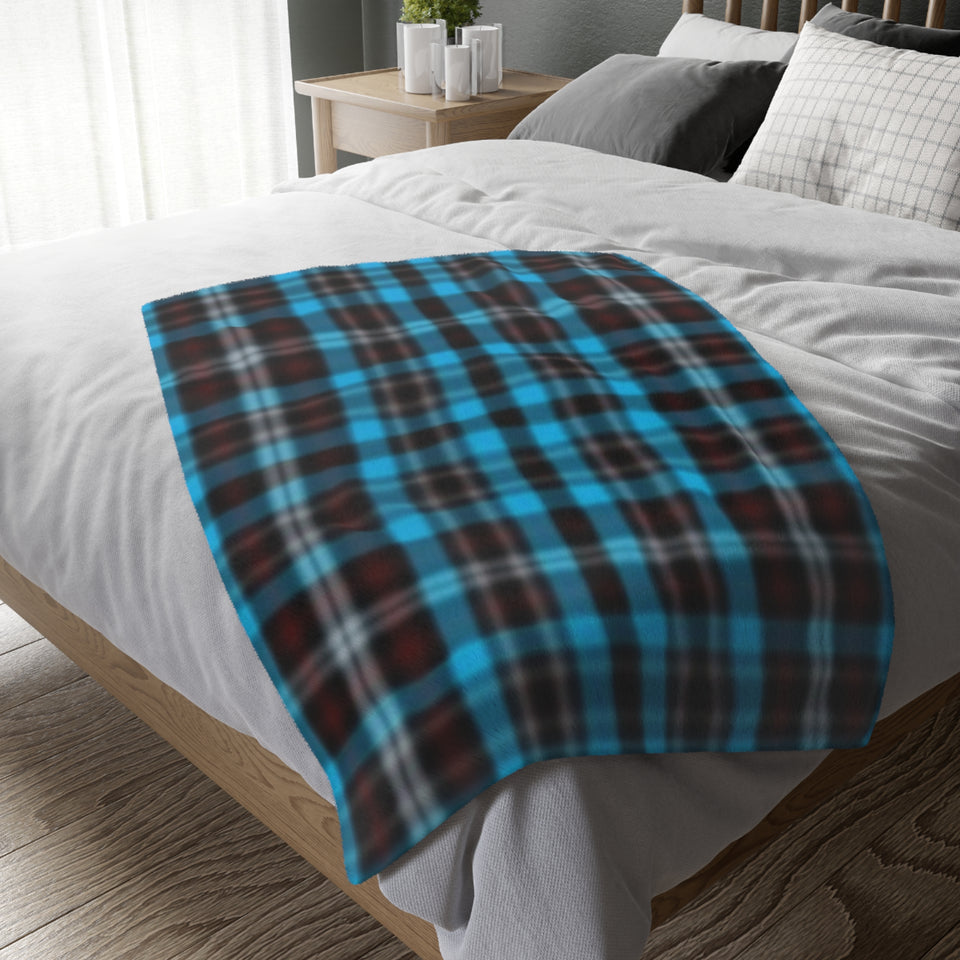 56CB  Colorful Plaid Blanket