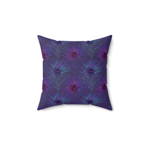 14PCF  Peacock Feather Pillow