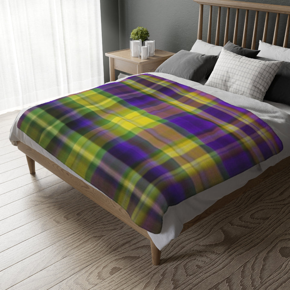 26CB  Colorful Plaid Blanket