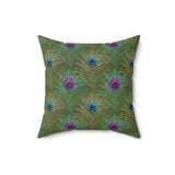 9PCF  Peacock Feather Pillow