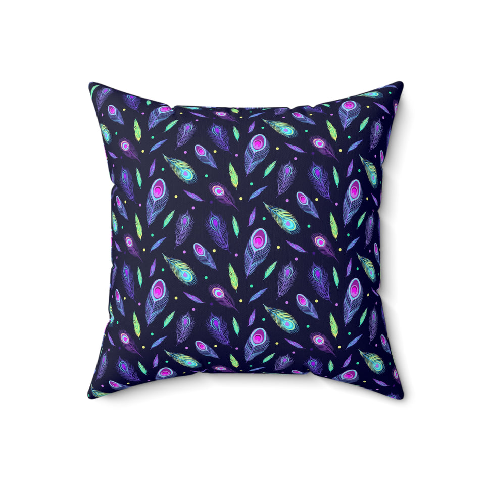 63PCF  Peacock Feather Pillows