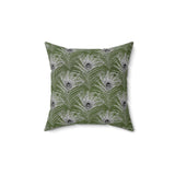 8PCF  Peacock Feather Pillow