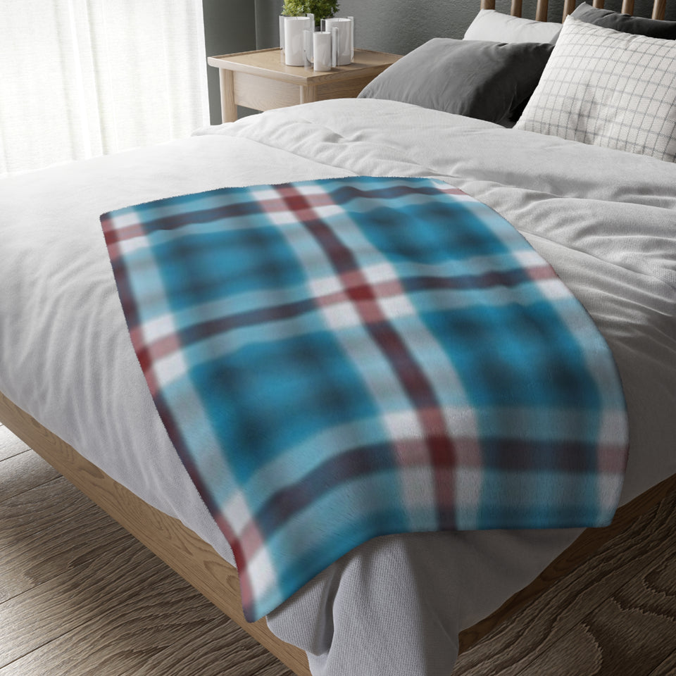 53CB  Colorful Plaid Blanket