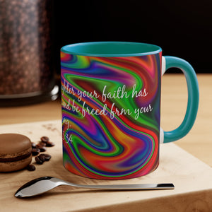 70CMSM  Colorful Marble Mark 5:34 Mug