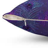 14PCF  Peacock Feather Pillow