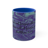 3CMSM  Colorful Marble Matthew 6:15 Mug