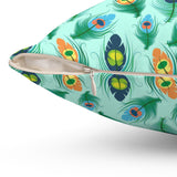 48PCF  Peacock Feather Pillows