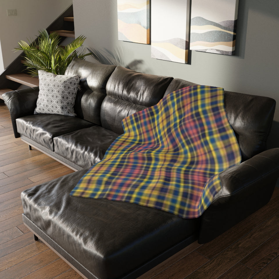 7CB  Colorful Plaid Blanket