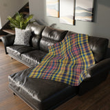 7CB  Colorful Plaid Blanket