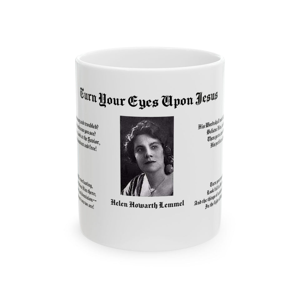 54H  Turn Your Eyes On Jesus Mug