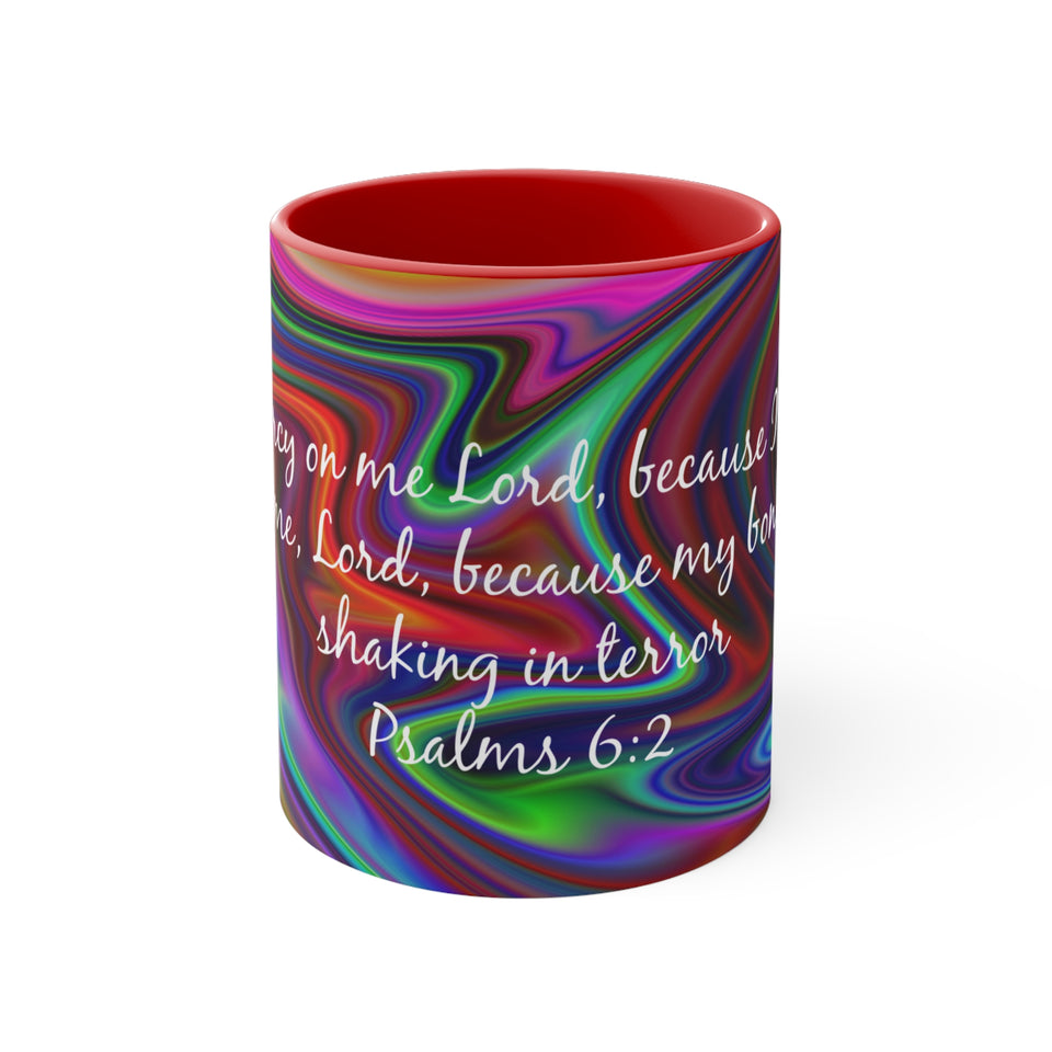 50CMSM  Colorful Marble Psalms 6:2 Mug