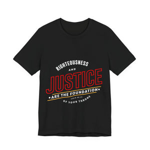 18CTS   Unisex Christian t shirt Justice