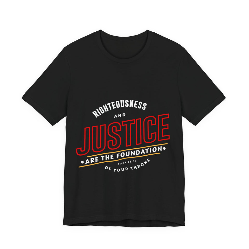 18CTS   Unisex Christian t shirt Justice