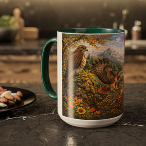 AM11  Hawk Family Scenic Mug
