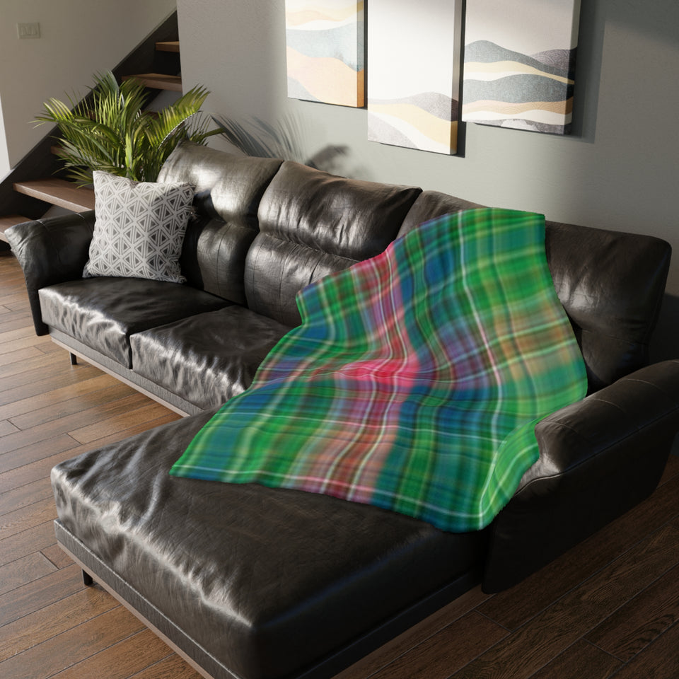 44CB  Colorful Plaid Blanket