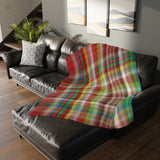 42CB  Colorful Plaid Blanket