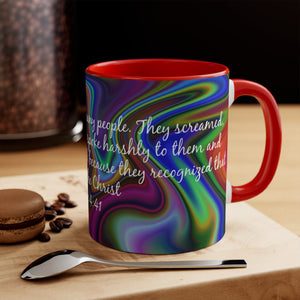 82CMSM  Colorful Marble Luke 4:41 Mug