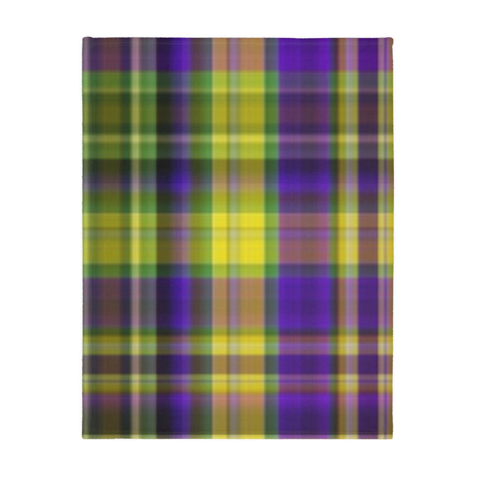 26CB  Colorful Plaid Blanket