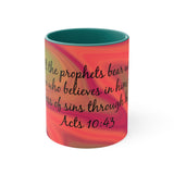21CMSM  Colorful Marble Acts 10:43 Mug
