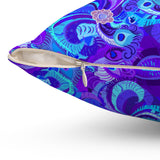 25PCF  Peacock Feather Pillow