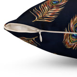 56PCF  Peacock Feather Pillow