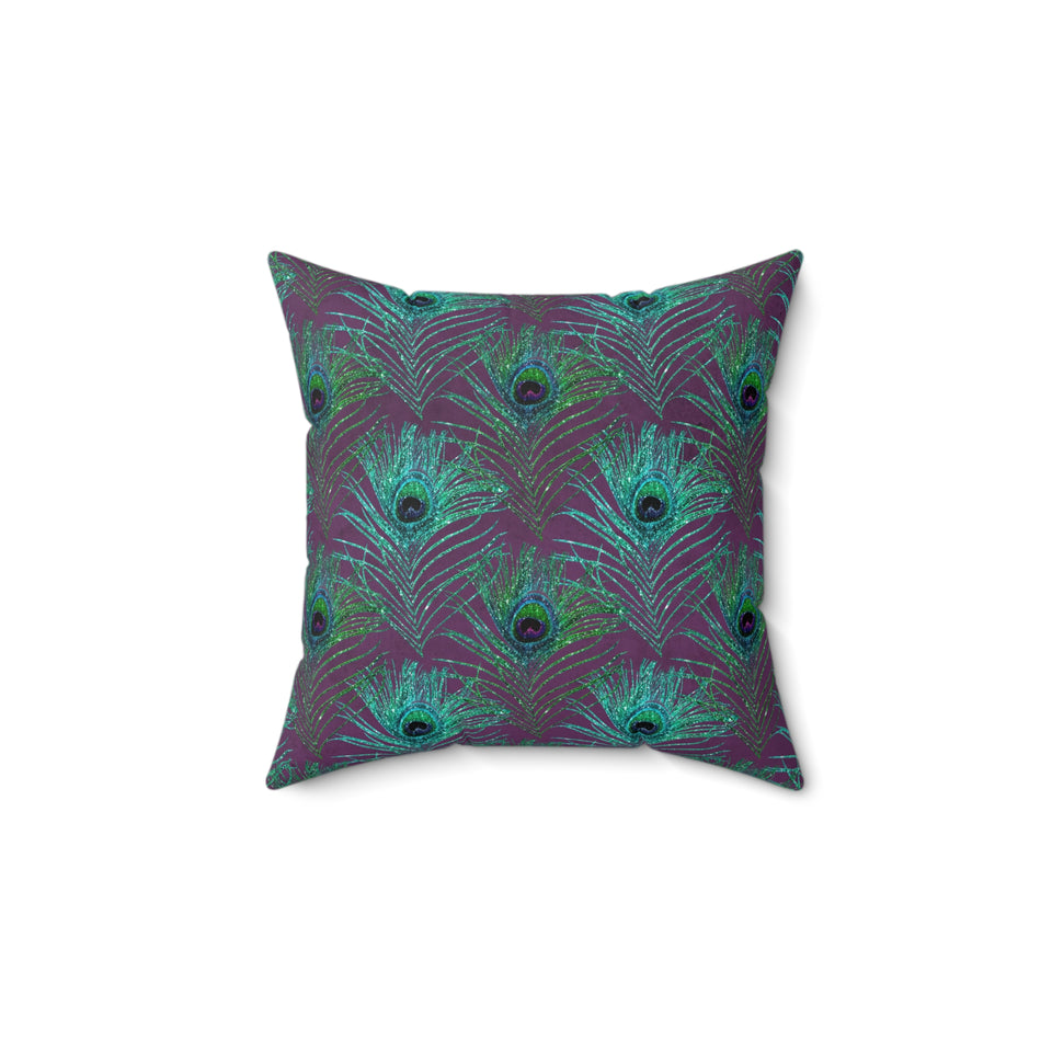 10PCF  Peacock Feather Pillow