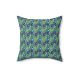 53PCF  Peacock Feather Pillow