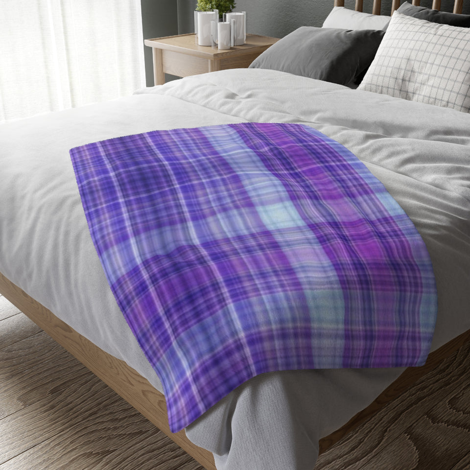 15CB  Colorful Plaid Blanket