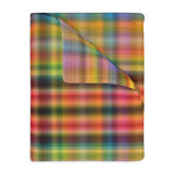 59CB  Colorful Plaid Blanket