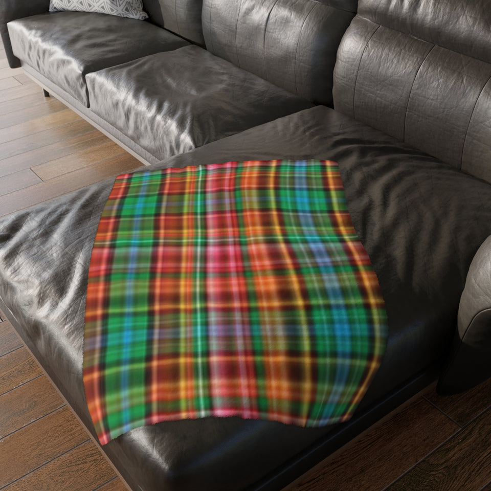 63CB  Colorful Plaid Blanket