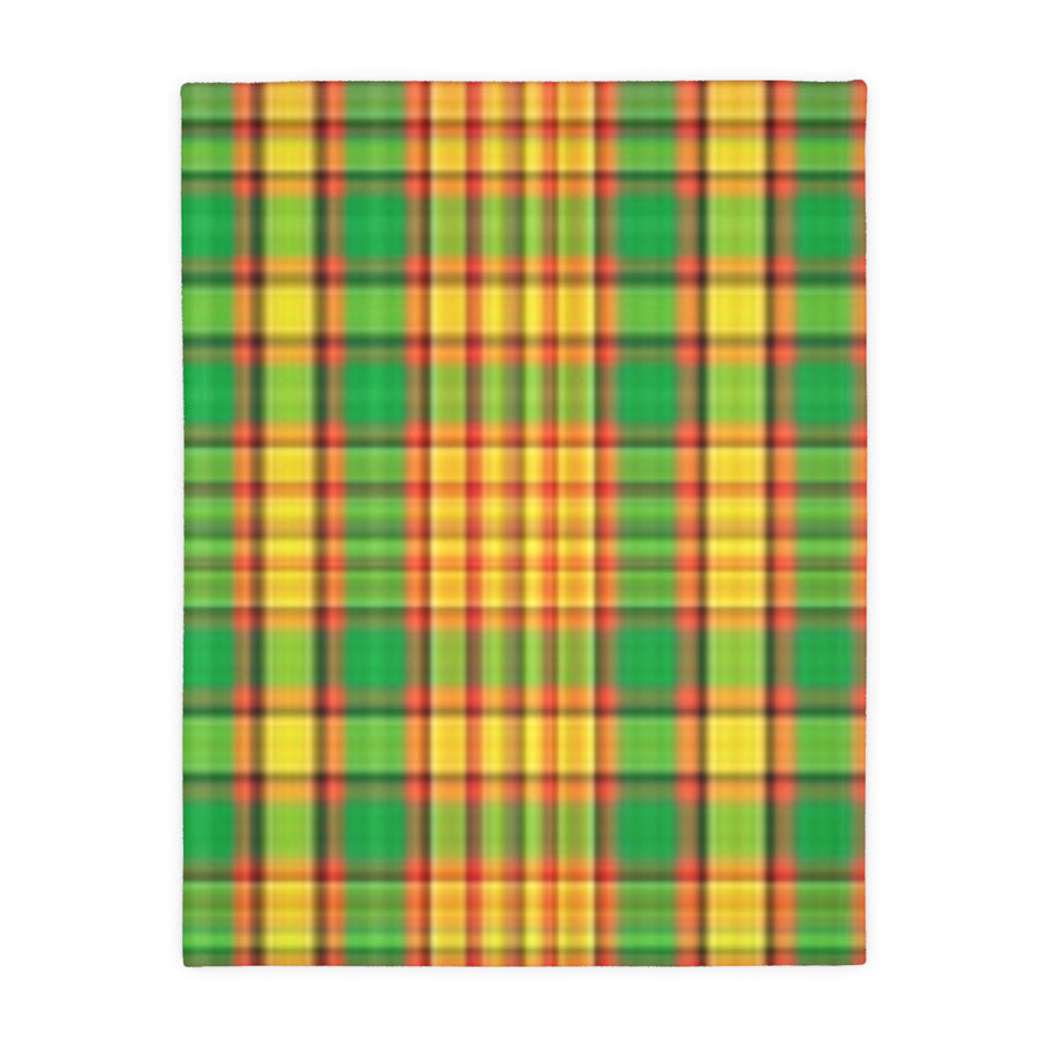 65CB  Colorful Plaid Blanket