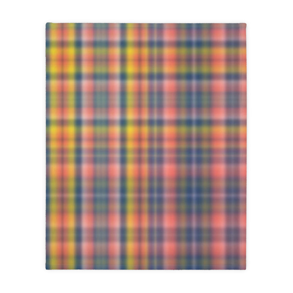 3CB  Colorful Plaid Blanket