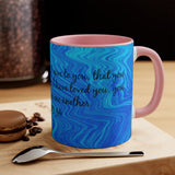 1CMSM  Colorful Marble John 13:34  Mug