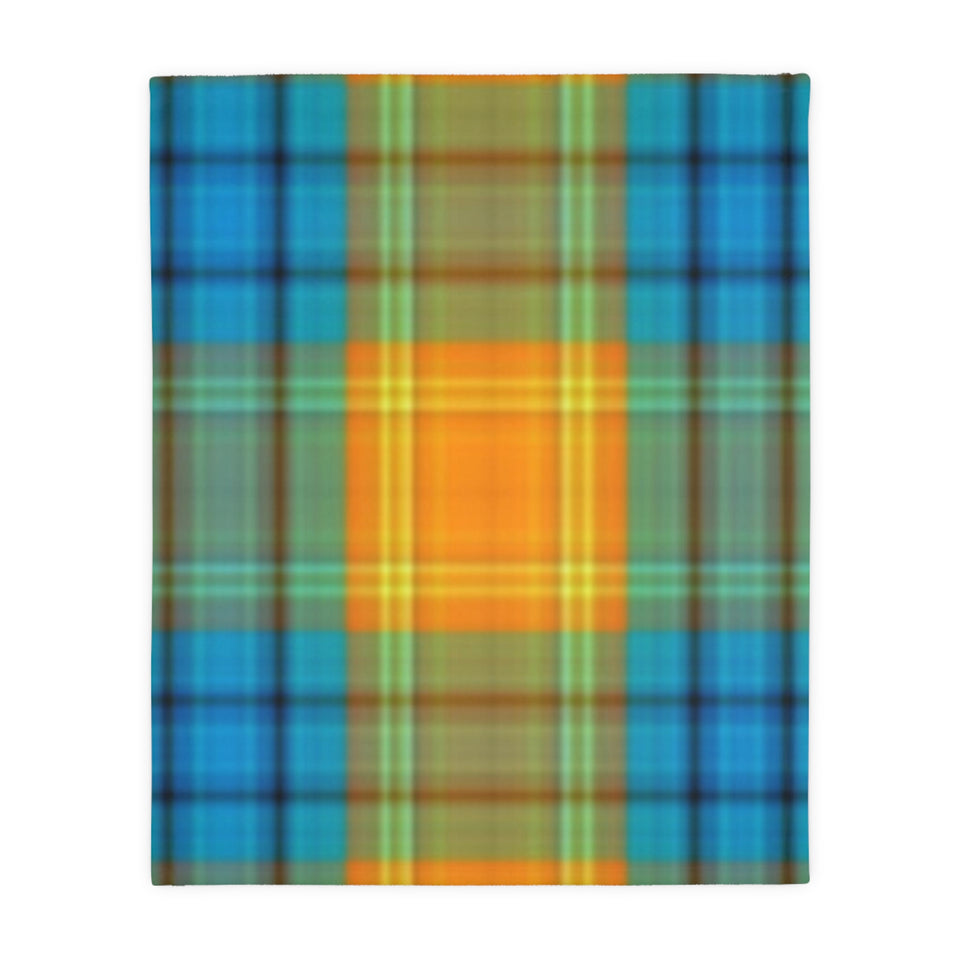 38CB  Colorful Plaid Blanket