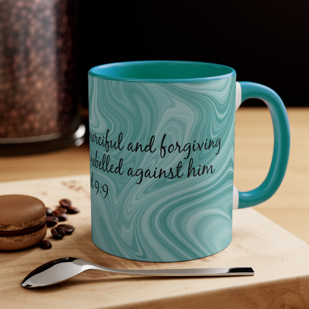 13CMSM  Colorful Marble Daniel 9:9 Mug